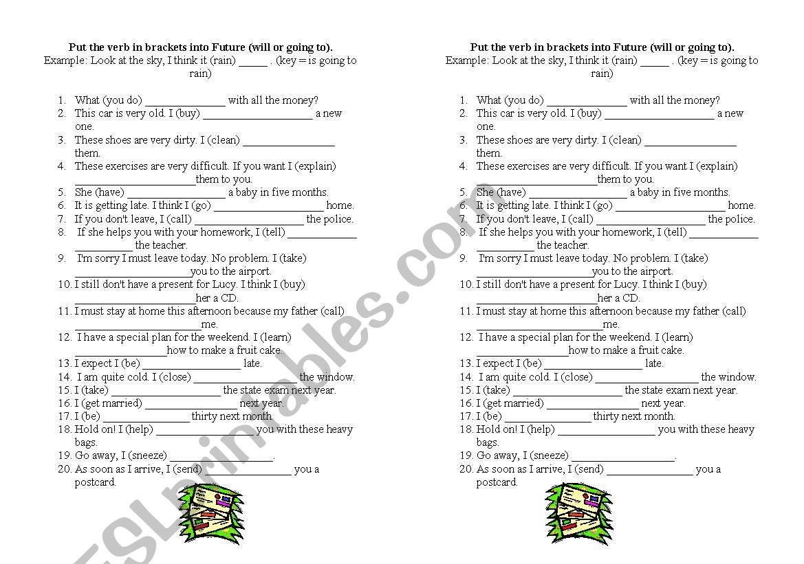 future tense worksheet