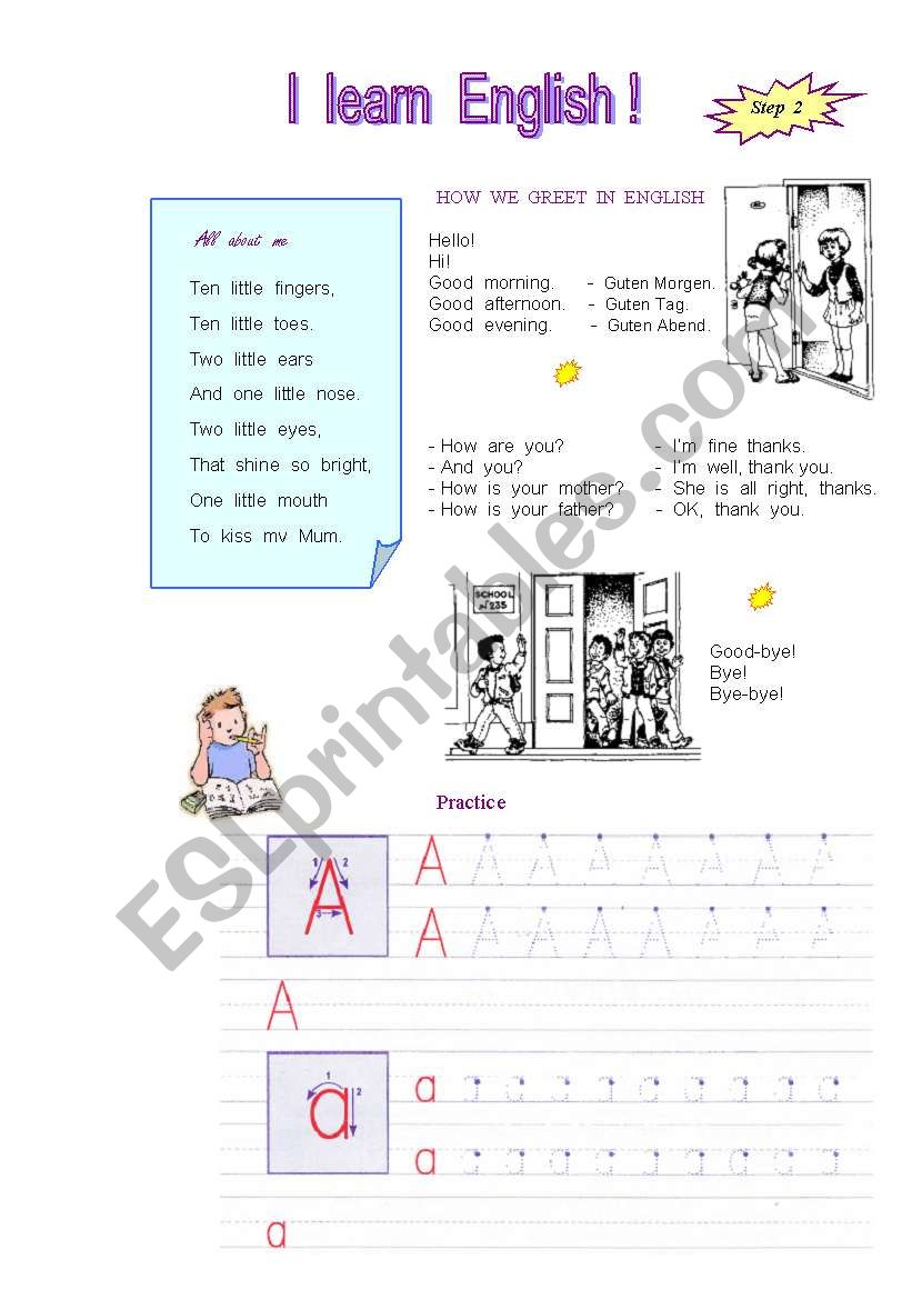 English for beginner worksheet