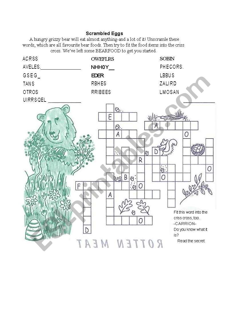 Scrambled Eggs worksheet