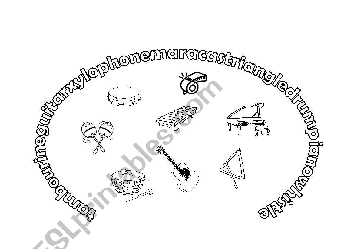 Instruments worksheet