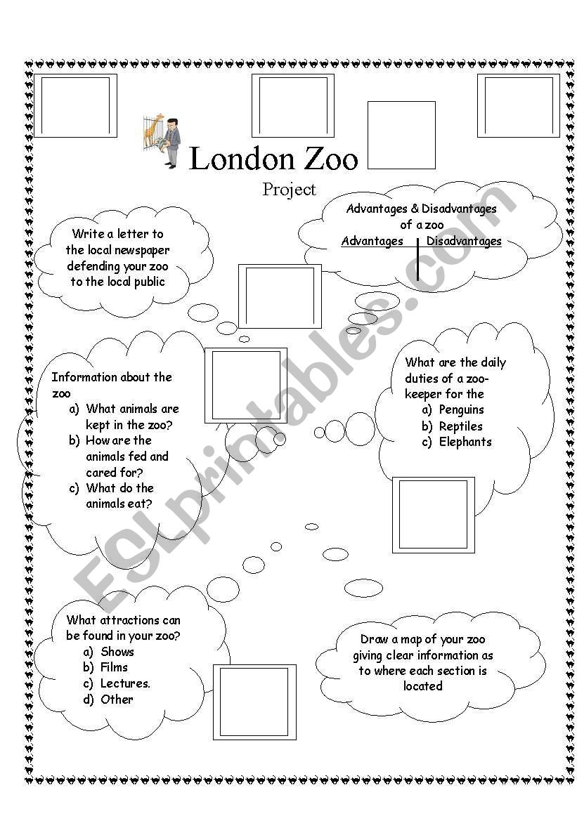 Project London Zoo worksheet