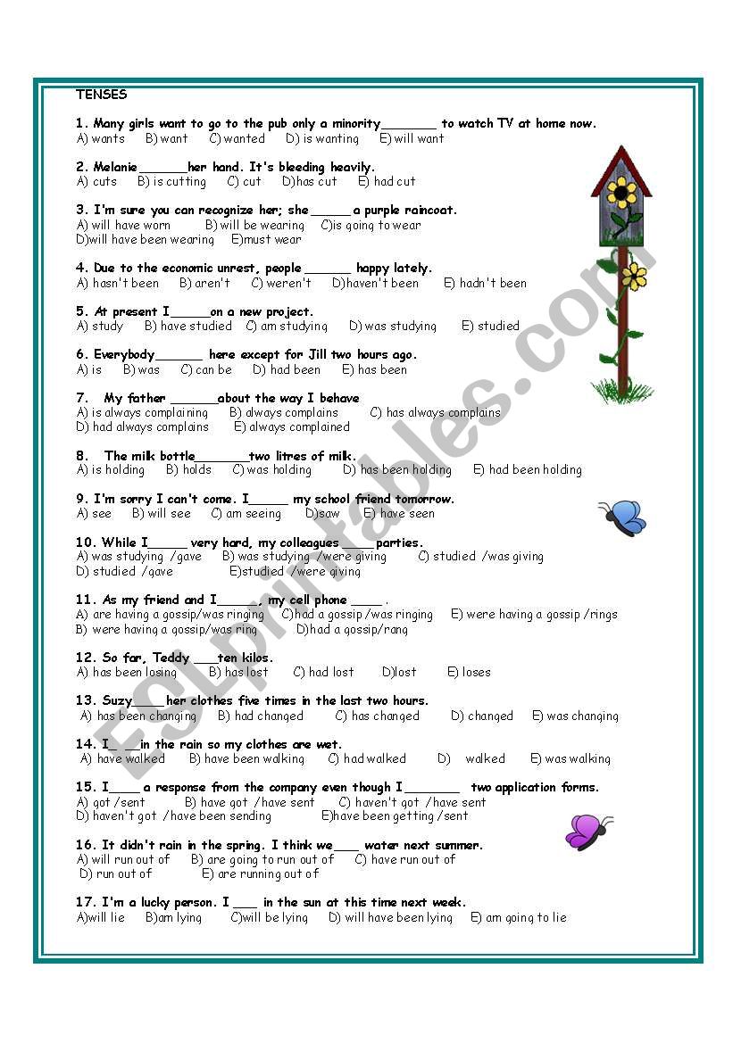 tenses-test-esl-worksheet-by-bilge84