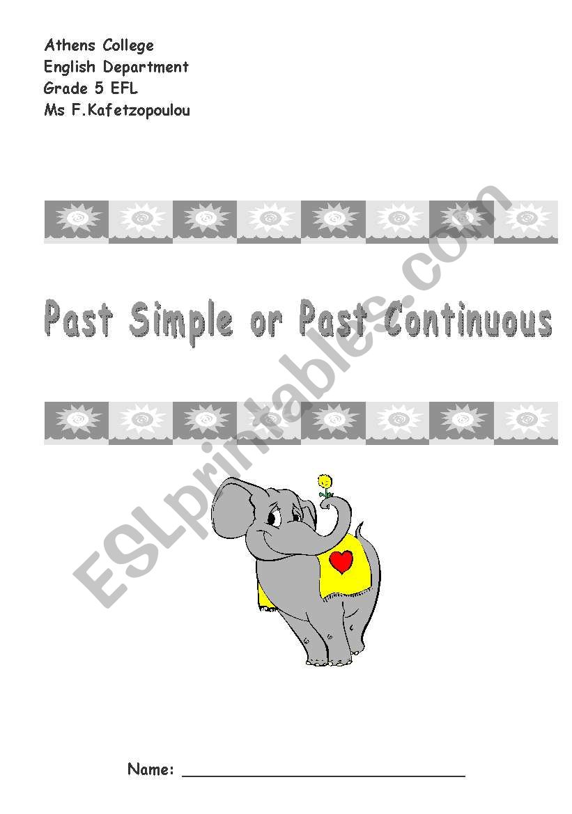 Past Continuous vs Past Simple