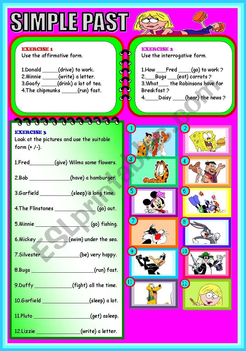 SIMPLE PAST worksheet