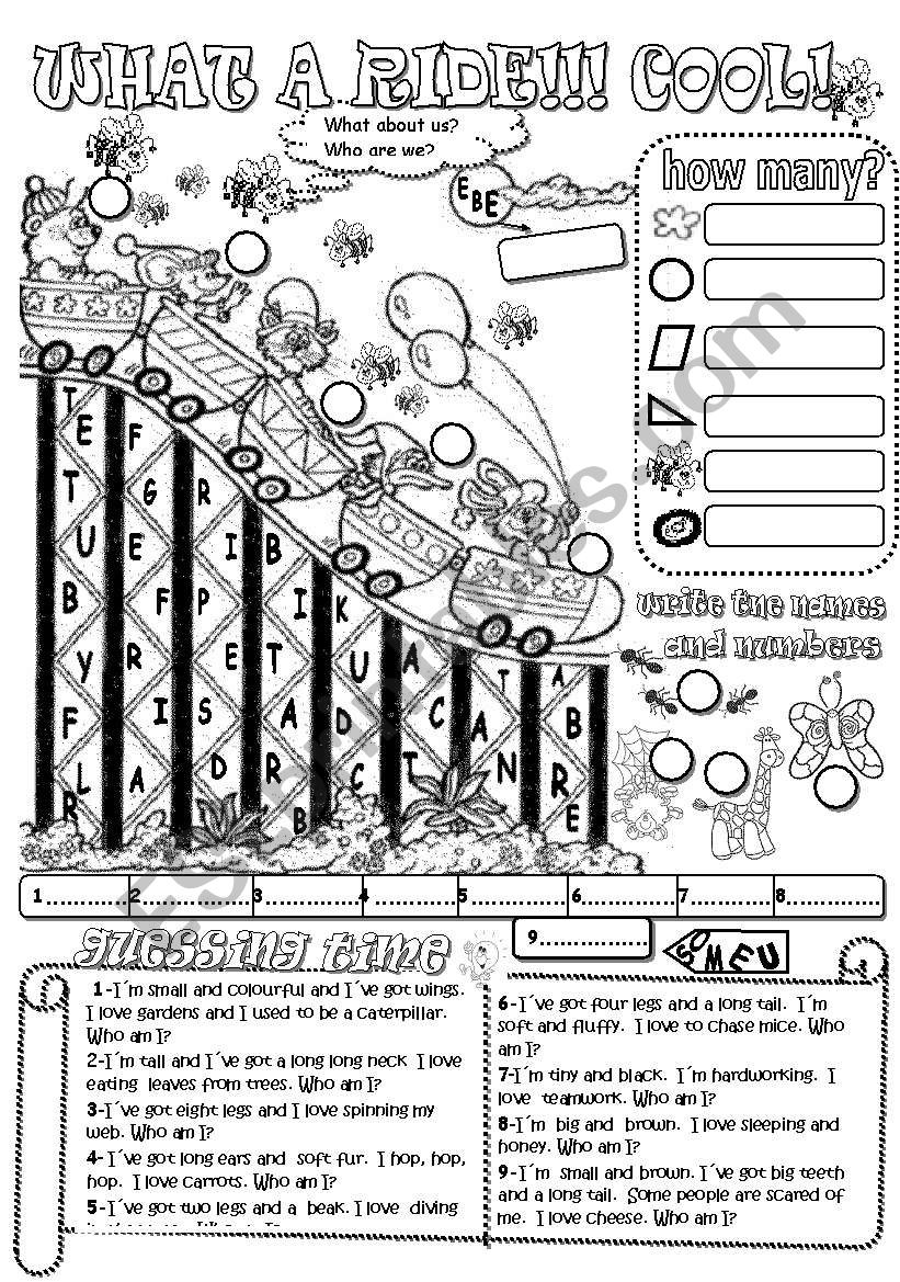 WHAT A RIDE!!!COOL! worksheet