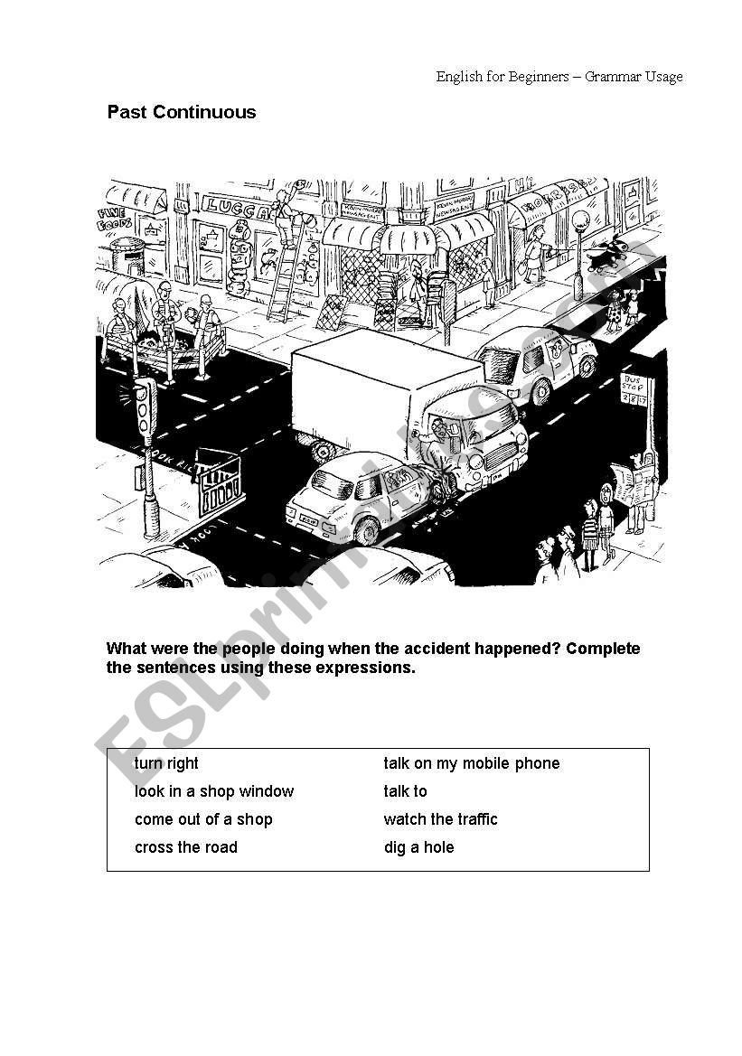 What were they doing? worksheet