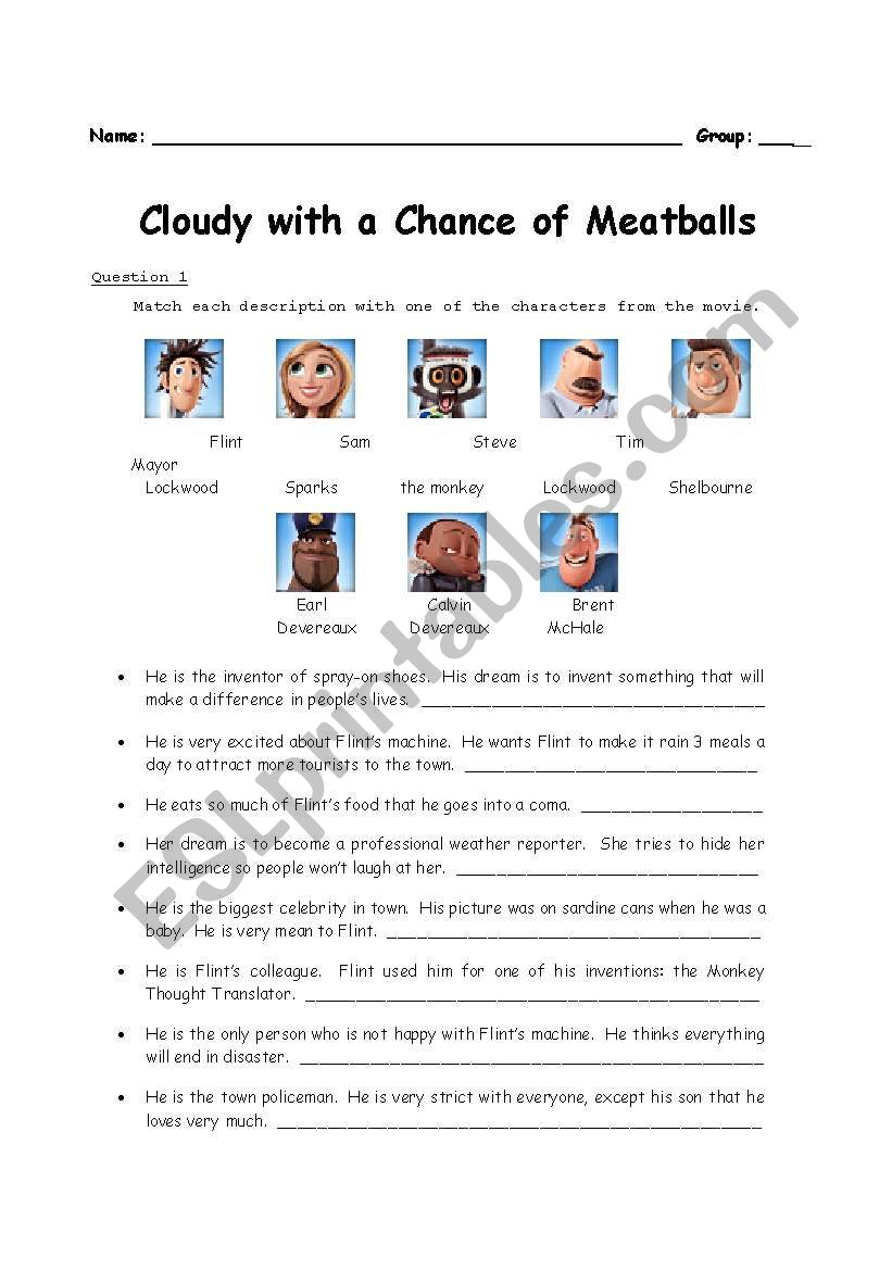 Movie : Cloudy with a Chance of Meatballs (1 of 2)