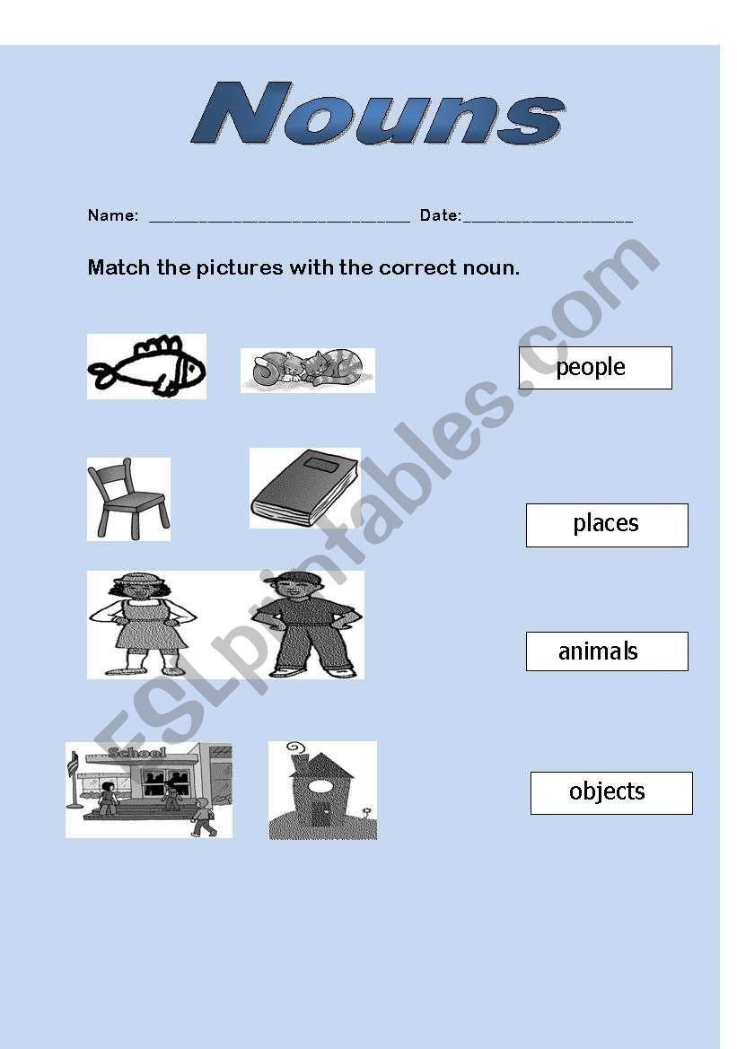 Nouns worksheet