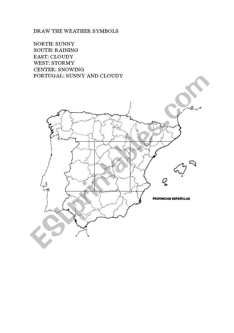 WEATHER IN SPAIN worksheet