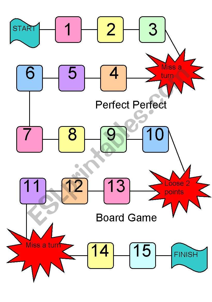 Present Perfect Game worksheet