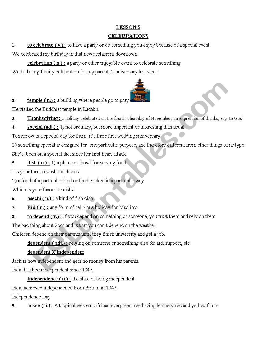 LANGUAGE TO GO ELEMENTARY worksheet