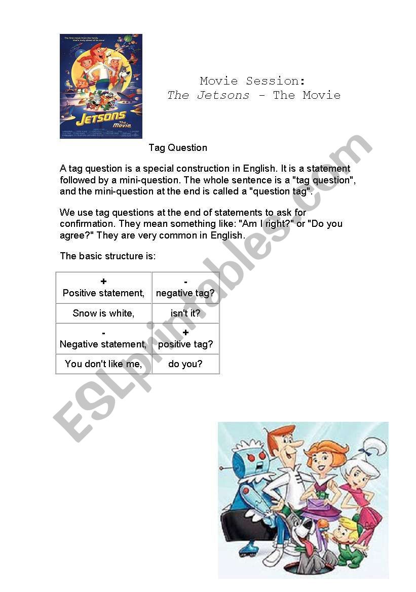 The Jetsons - The movie - Lets practise tag questions