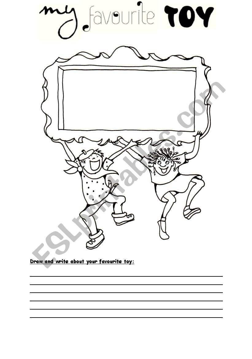 my favourite toy worksheet