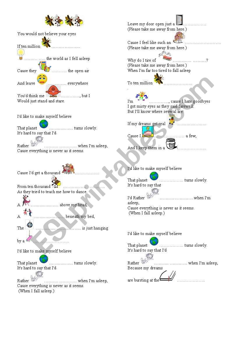 fireflies worksheet