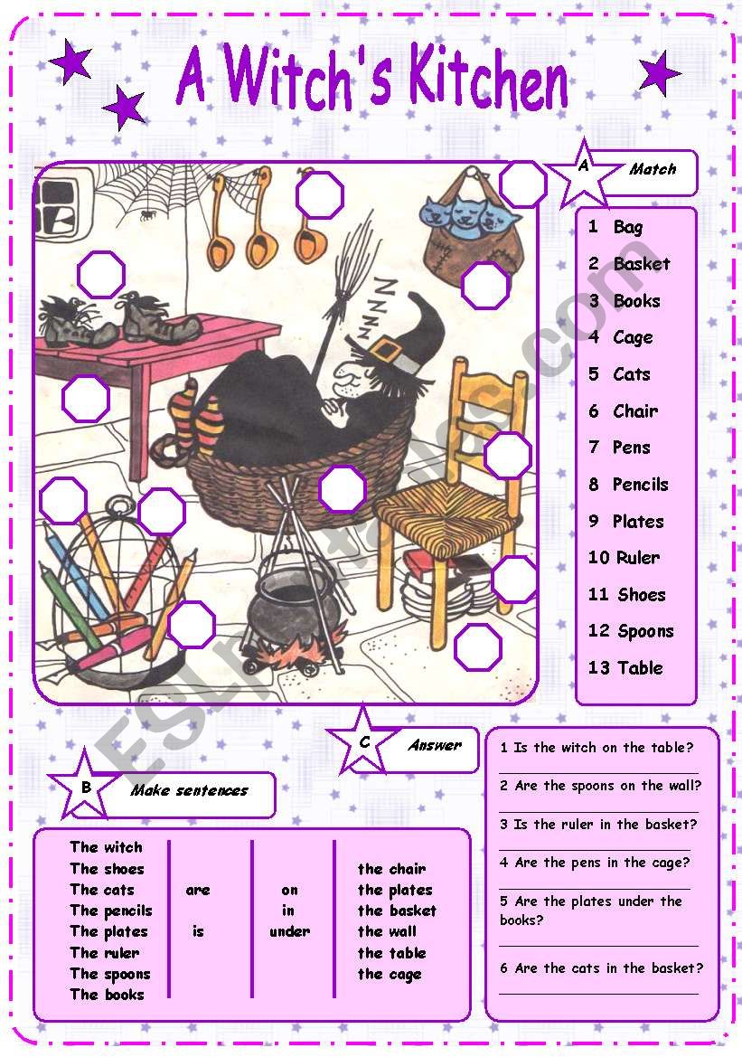 PREPOSITIONS - editable - B&W version included