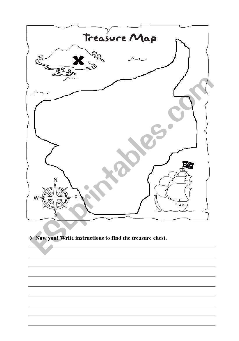 tHE TREASURE MAP 2 worksheet