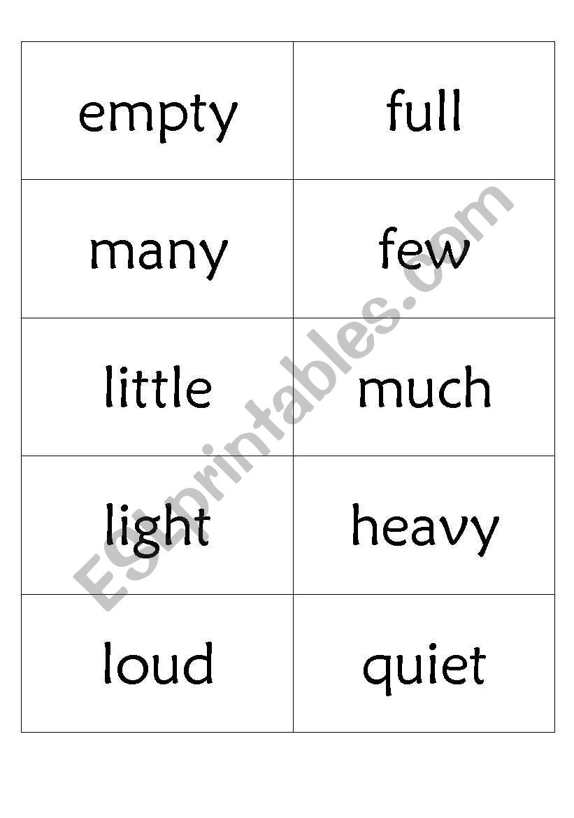 english adjectives worksheet