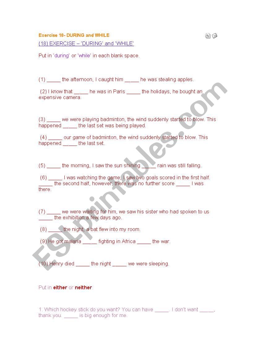 conjunctions worksheet