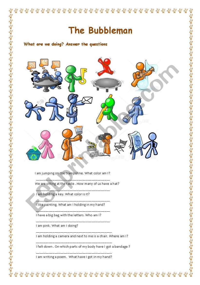 The Bubbleman worksheet