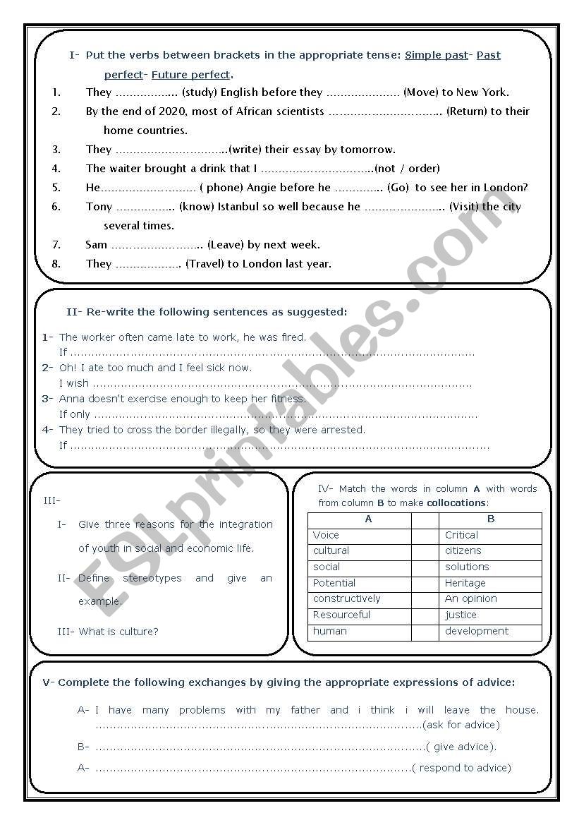 conditional worksheet