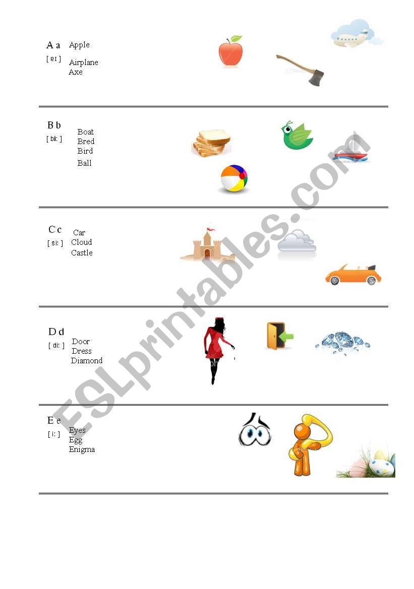 Alphabet worksheet