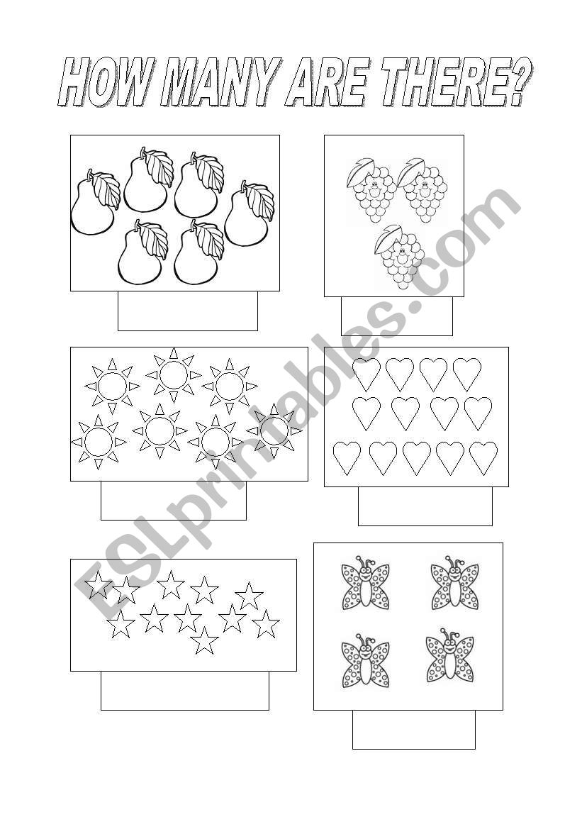 NUMBERS worksheet