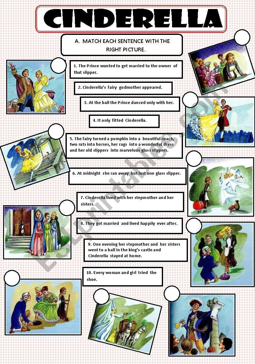 CINDERELLA worksheet