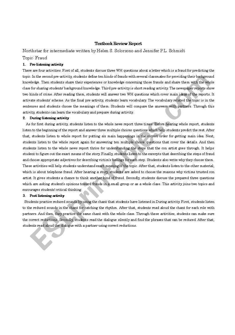 ESL CLASS worksheet