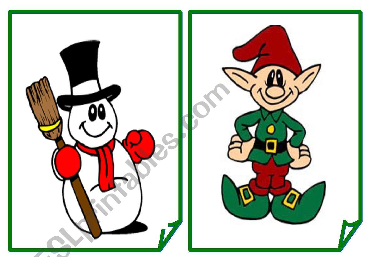 Flashcards Christmas - Part B worksheet