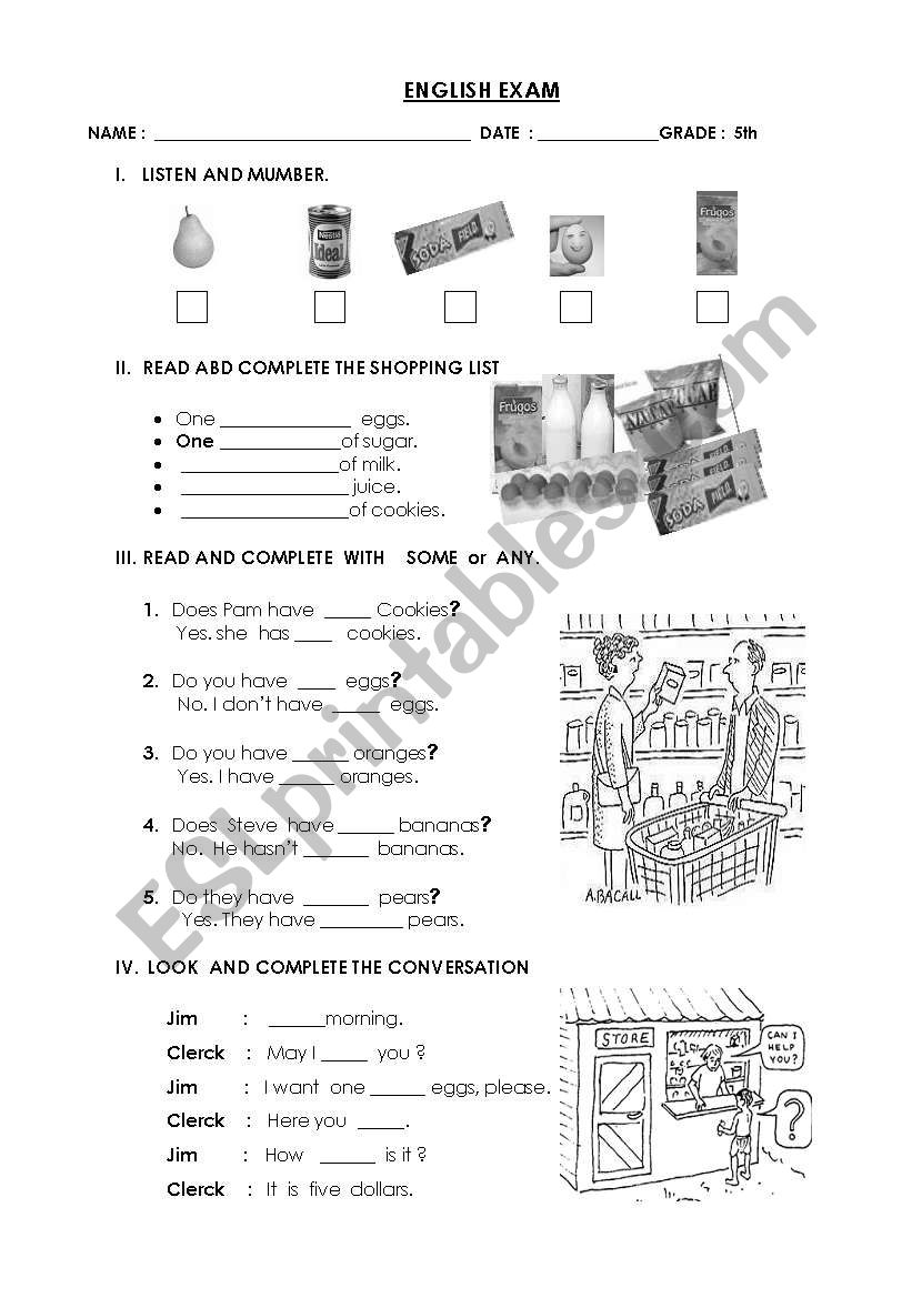  Soem and Any worksheet