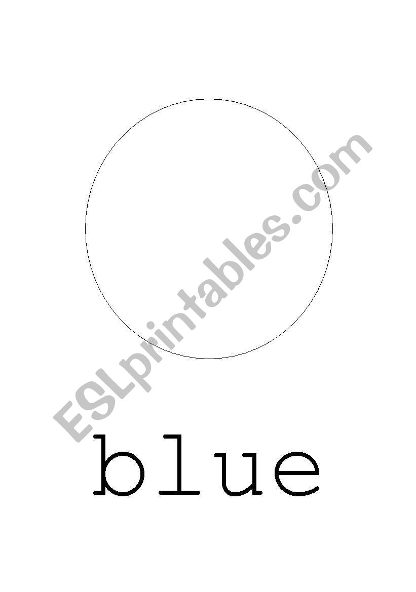 Blue circle worksheet