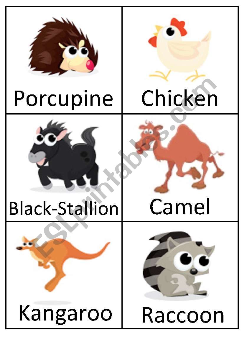 Animals (7) worksheet