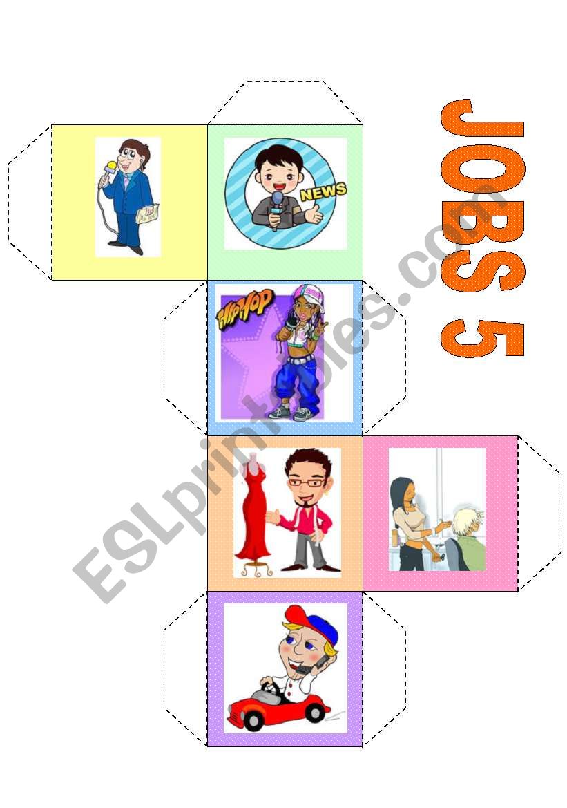 JOBS CUBE 3 worksheet