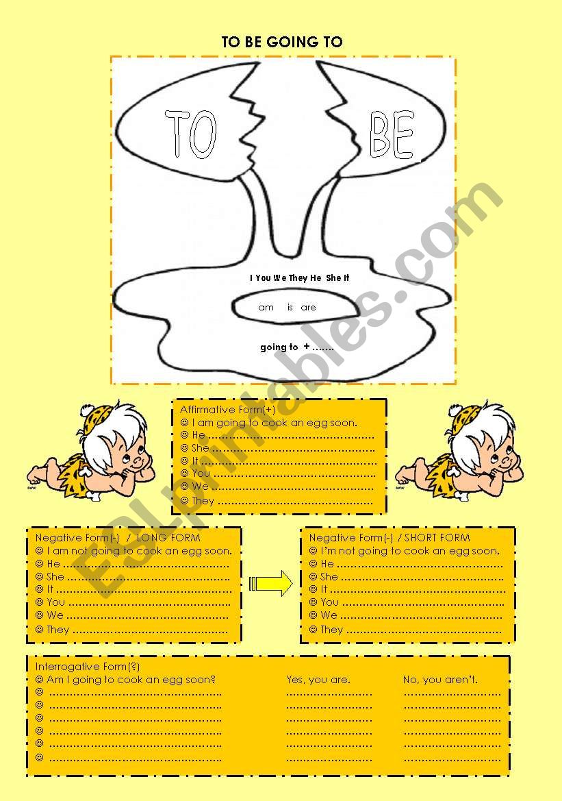 future tense - be going to worksheet