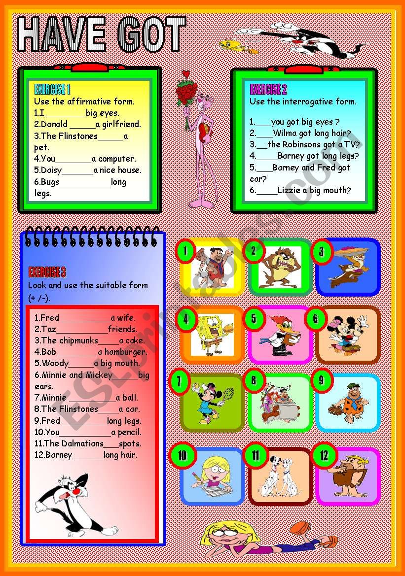 HAVE GOT worksheet