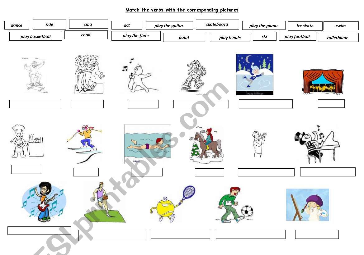 LABEL THE PICTURES worksheet