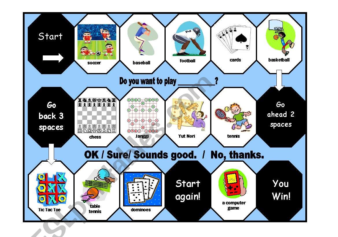 Do you want to play ? worksheet