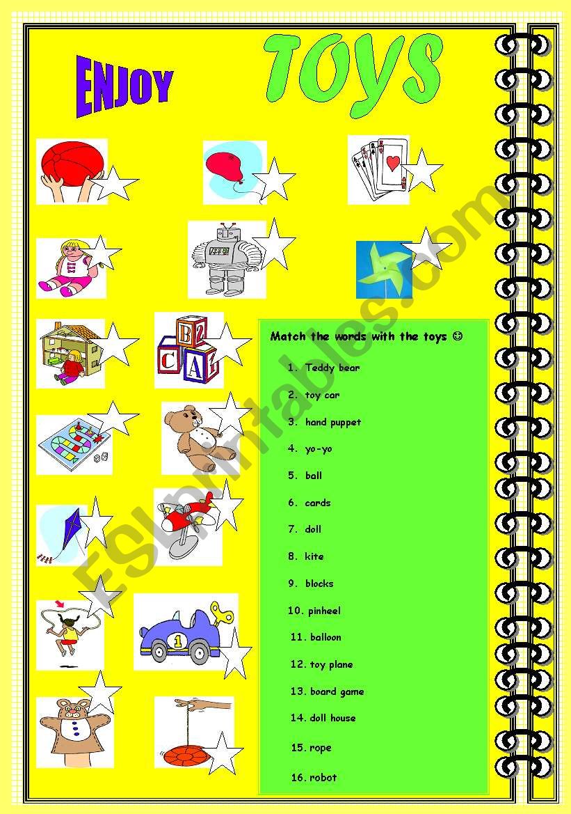 TOYS  worksheet