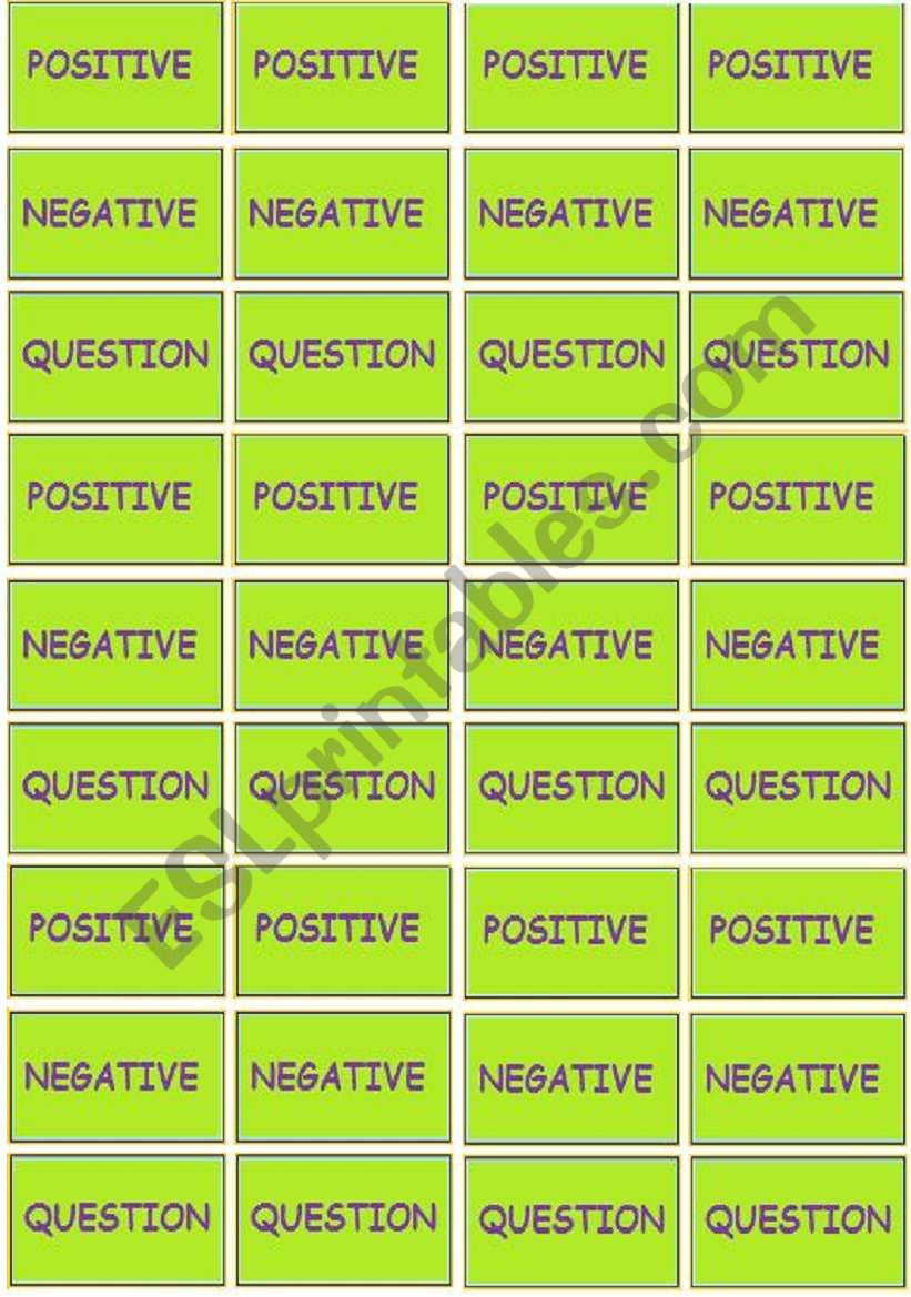 Tense Gameboard (part 2 of 2) worksheet