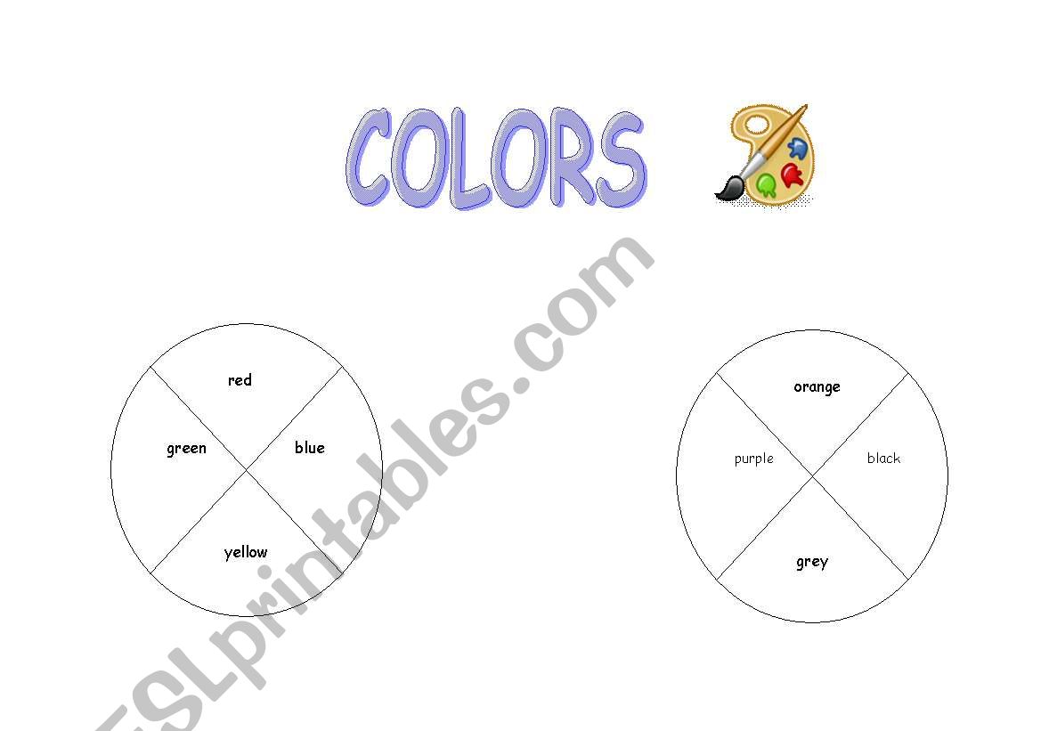 Colors worksheet