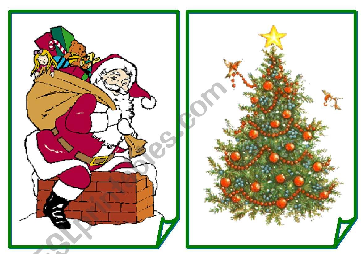 Flashcards Christmas - Part A worksheet