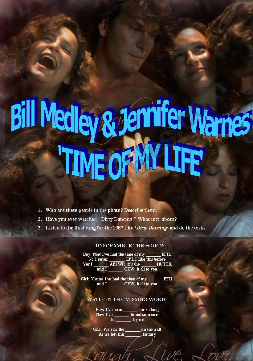 TIME OF MY LIFE       B.MEDLEY&J.WARNES