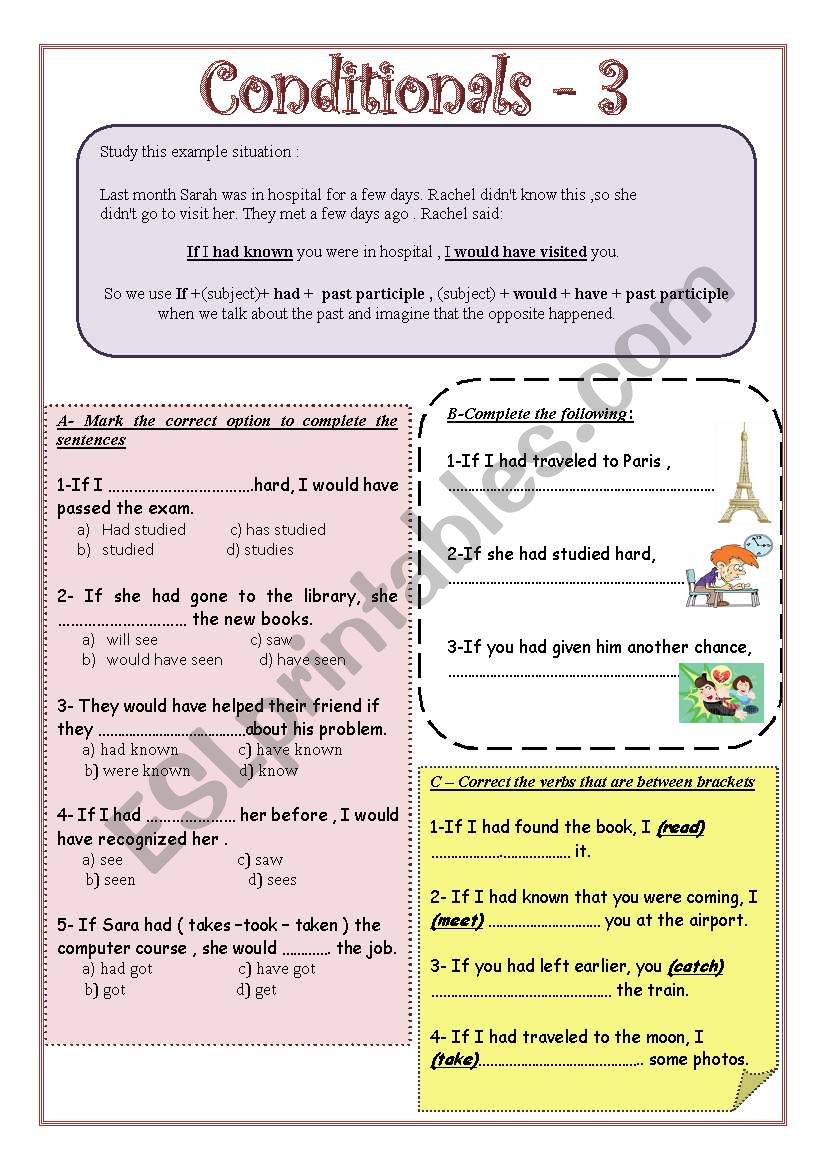 conditionals 3 worksheet