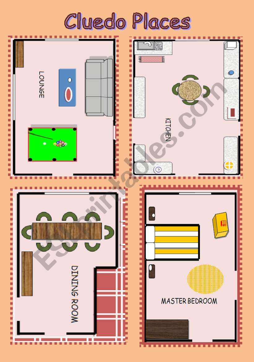 Cluedo Game PART 3 worksheet