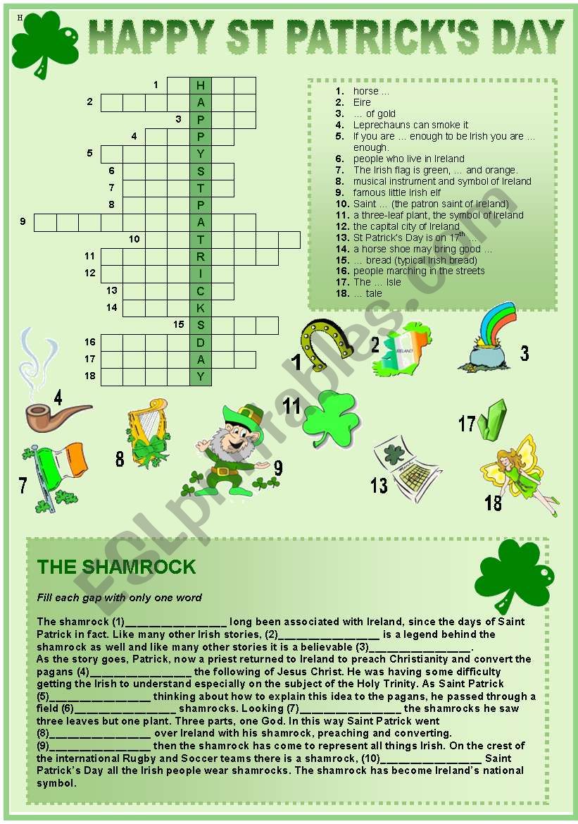 St Patricks Day worksheet