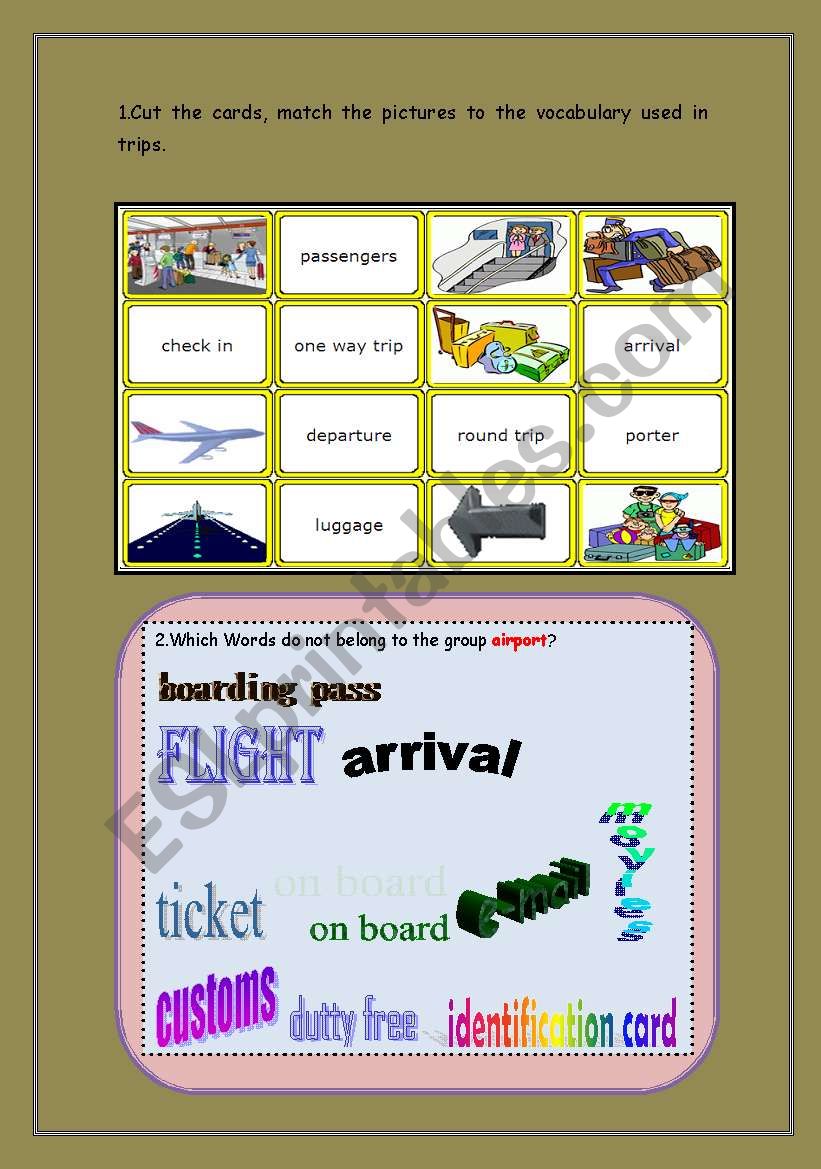 TRAVEL ESL Worksheet By Anselmoaugusto