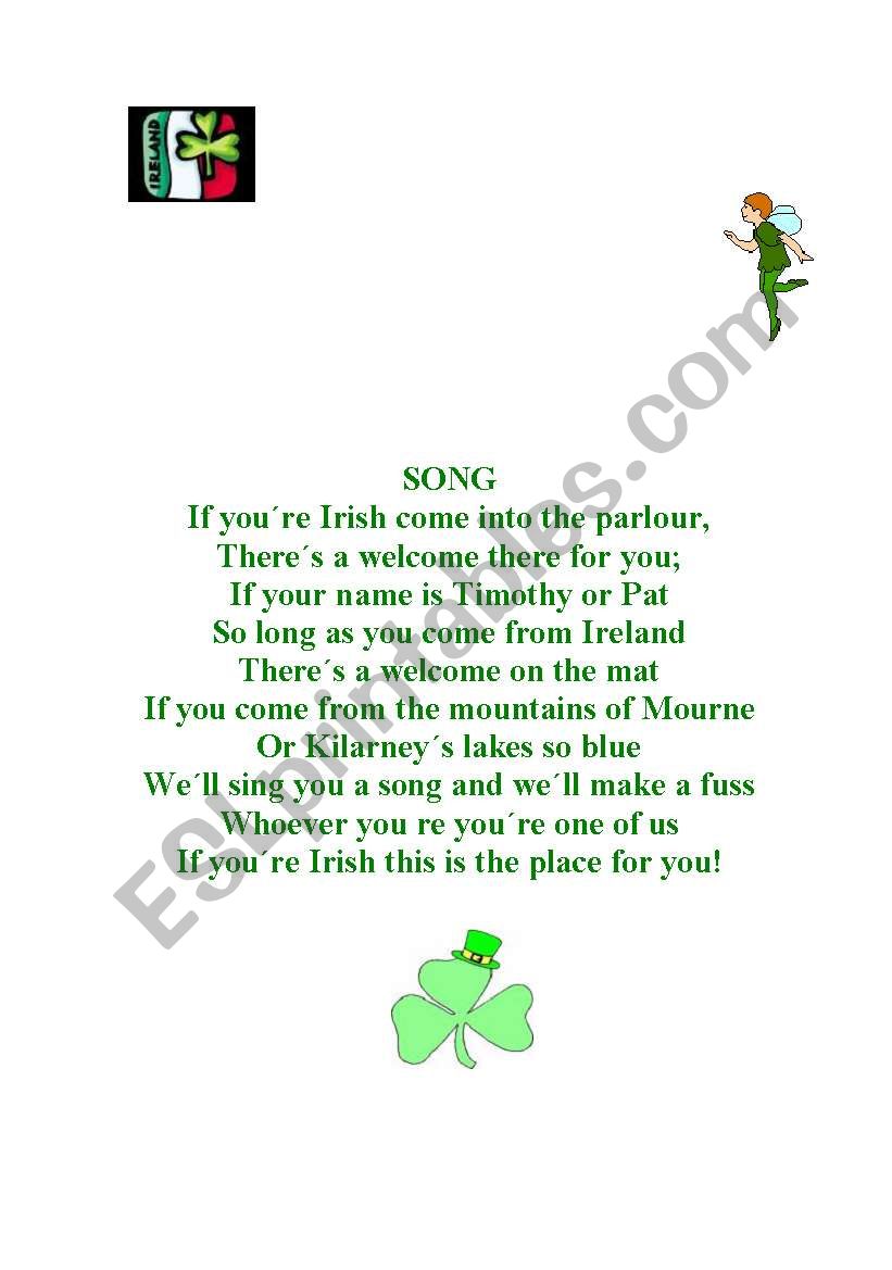 If youre Irish worksheet