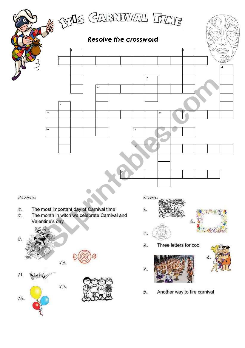 Carnival worksheet