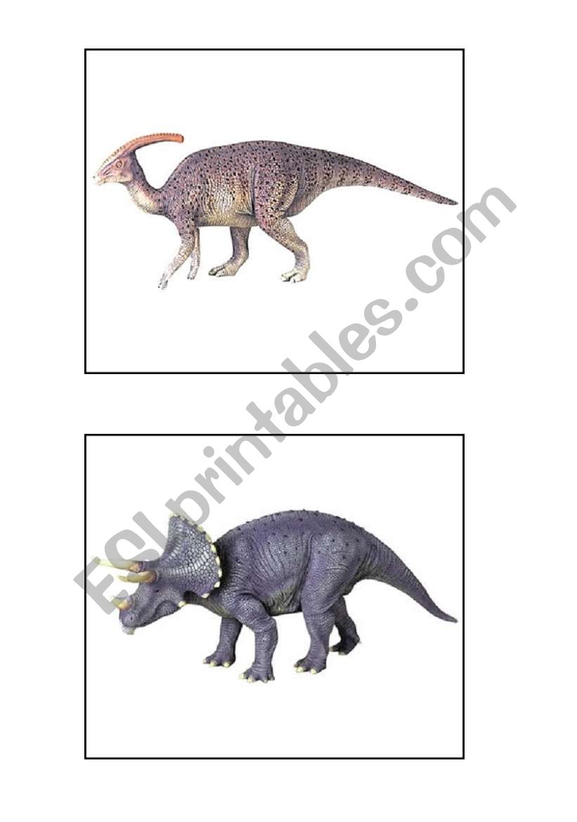 Dinosaurs worksheet