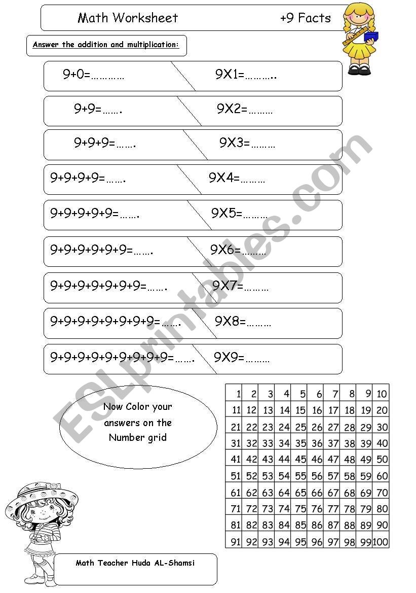 9 Facts worksheet